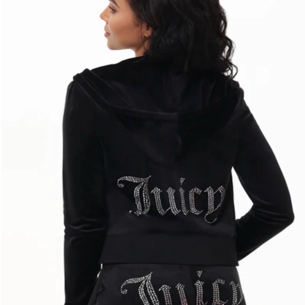 NWT Set Juicy Couture OG Bling Black Tracksuit Jumpsuit